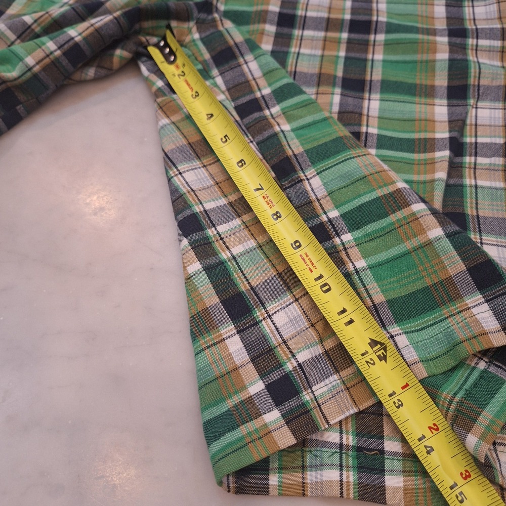 Vtg‎ Y2K Red Ape Plaid Shorts Mens 4XL (w42) Green Checkered Streetwear Skater - Picture 4 of 7